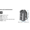 OverBoard wasserdichter Rucksack Pro 30 Lit Schwa