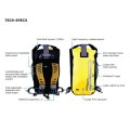 OverBoard wasserdichter Rucksack 45 Liter Schwarz