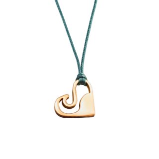 Silver+Surf Jewellery Love Wave S gold