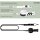 MDNS Surfboard Leash 6.0 180cm 7mm black