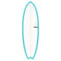 Surfboard TORQ Epoxy TET 5.11 MOD Fish Blau Pinlin