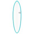Surfboard TORQ Epoxy TET 6.8 Funboard Blau Pinline