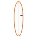 Surfboard TORQ TET 6.6 MOD Fish OrangeRail
