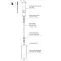 ROAM Surfboard Leash Premium 9.0 Knie Weiss