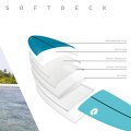 Surfboard TORQ Softboard EVA 7.2 MOD Fun Blau