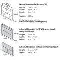 OverBoard Laptop Tablet Organizer 15" Messenger