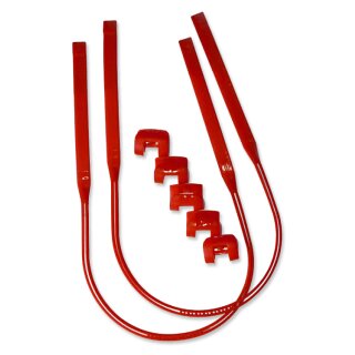 Trapeztampen Clip Harness Lines Vario rot
